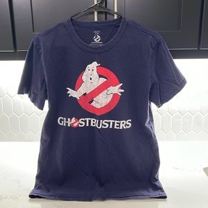 Men’s Ghostbusters T-Shirt, Small, Navy Blue